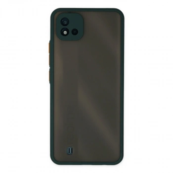 Realme C11 2021 Kılıf Montreal Silikon Kapak - Yeşil