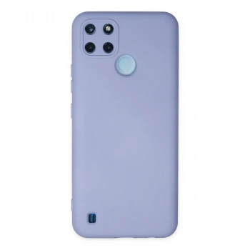 Realme C25y Kılıf Nano İçi Kadife Silikon - Lila
