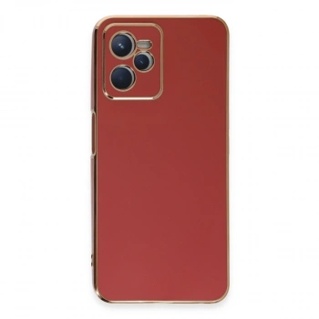 Realme C35 Kılıf Volet Silikon - Kırmızı