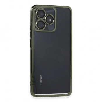 Realme C53 Kılıf Razer Lensli Silikon - Yeşil
