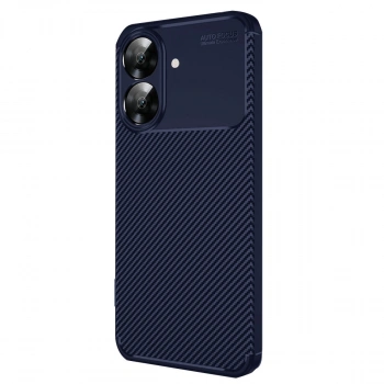 Realme Note 60 Kılıf Auto Focus Karbon Kapak - Lacivert