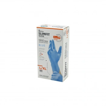 REFLEX SLİMFİT GLOVE KOD-025 L-XL MAVİ PUDRASIZ MUAYENE ELDİVEN 100LÜ (5324)