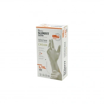 REFLEX SLİMFİT GLOVE KOD-028 L-XL KREM PUDRASIZ MUAYENE ELDİVEN 100LÜ (5324)