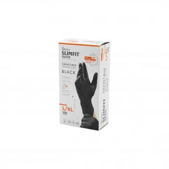 REFLEX SLİMFİT GLOVE KOD-031 L-XL SİYAH PUDRASIZ MUAYENE ELDİVEN 100LÜ (5324)