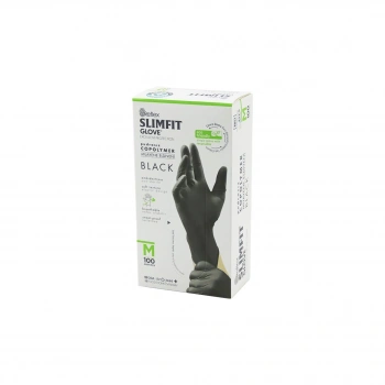 REFLEX SLİMFİT GLOVE KOD-032 M SİYAH PUDRASIZ MUAYENE ELDİVEN 100LÜ (5324)