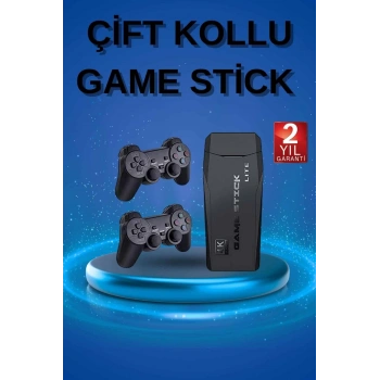 Retro Oyunlar 4k Game Stick 2.4g Kablosuz Çift Kol 3500 Oyun Atari