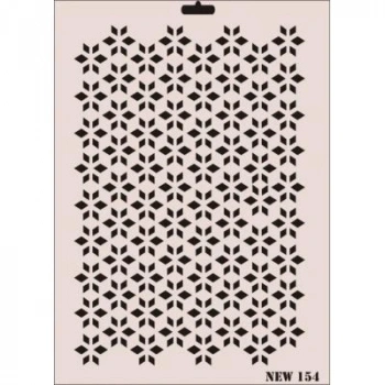 Rich New Seri N-154 Stencil 35x25 cm