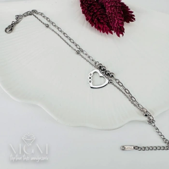 Rodyum Çelik Bileklikler 16+5 Cm Uzatma Payı - Kbl0081