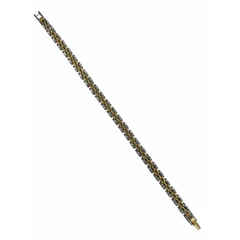 Rodyum- Çelik  Erkek Çelik Bileklik Boy 21.5 Cm / En 0.6 Mm  - Ebl0063