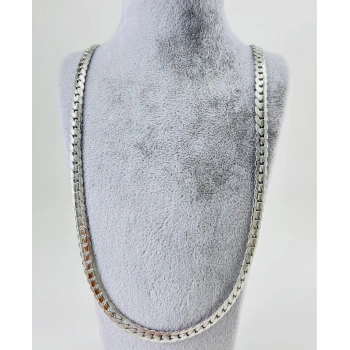 Rodyum Çelik Erkek Kolye 60 Cm - Ekl0010