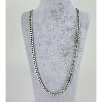 Rodyum Çelik Erkek Kolye 60 Cm - Ekl0038