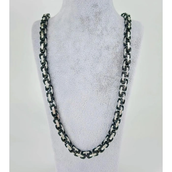 Rodyum Çelik Erkek Kolye 60 Cm - Ekl0039