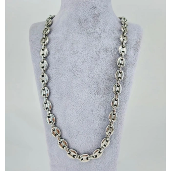 Rodyum Çelik Erkek Kolye 60 Cm - Ekl0052