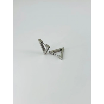 Rodyum   Çelik Erkek Küpe Çap (9 Mm) Kalınlık (3 Mm) - Ekp0019