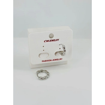 Rodyum Pirinç Küpeler - Kp00515