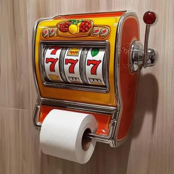 Rulet Tasarımlı Tuvalet Kağıtlığı