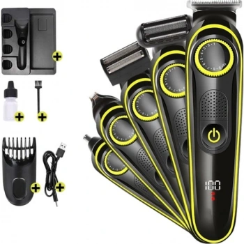 Saç &amp; Sakal Şekillendirici Tıraş Makinesi Erkek Bakım Seti 5 in 1 Ultimate (5324)