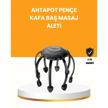 Saç Derisi Masaj Aleti 8 Bağımsız Kol 3 Modlu Derin Rahatlama