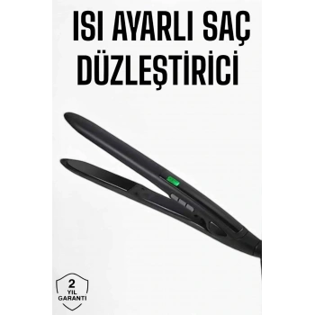 Saç Düzleştirici Isı Ayarlı Döner Kablo Yıpranma Karşıtı
