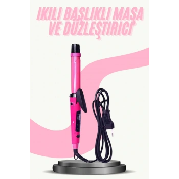 Saç Düzleştirici Şekillendirici Saç Maşası İkili Şekillendirici Isı Ayarlı