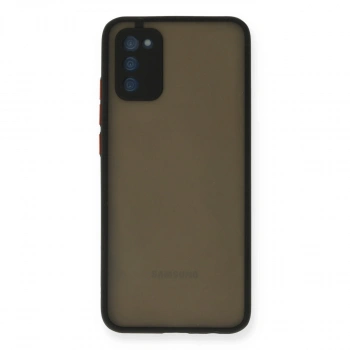 Samsung Galaxy A03s Kılıf Montreal Silikon Kapak - Siyah