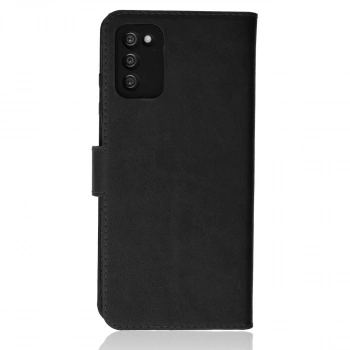 Samsung Galaxy A03s Kılıf Trend S Plus Kapaklı Kılıf - Siyah