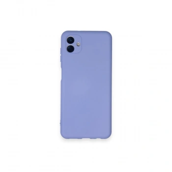 Samsung Galaxy A04 Kılıf Nano İçi Kadife Silikon - Lila