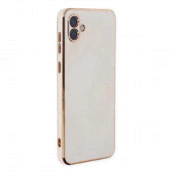 Samsung Galaxy A04 Kılıf Volet Silikon - Beyaz