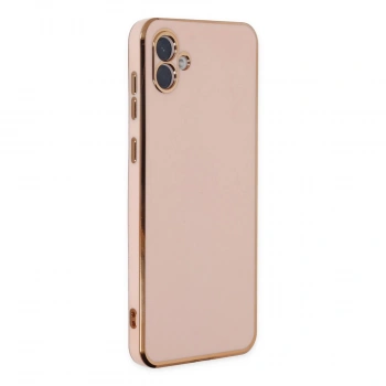Samsung Galaxy A04 Kılıf Volet Silikon - Pembe