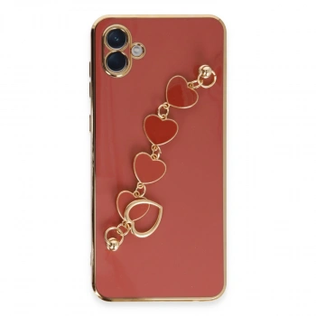 Samsung Galaxy A04e Kılıf Esila Silikon - Kırmızı