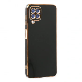 Samsung Galaxy A12 Kılıf Volet Silikon - Siyah