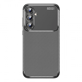 Samsung Galaxy A15 4g Kılıf Auto Focus Karbon Kapak - Siyah