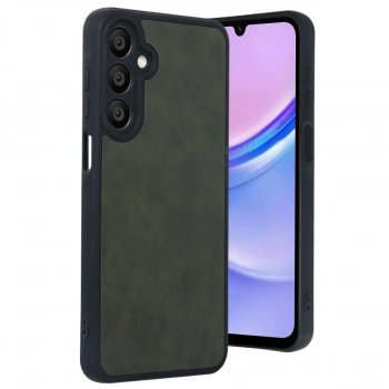 Samsung Galaxy A16 5g Kılıf Aras Deri Kapak - Koyu Yeşil
