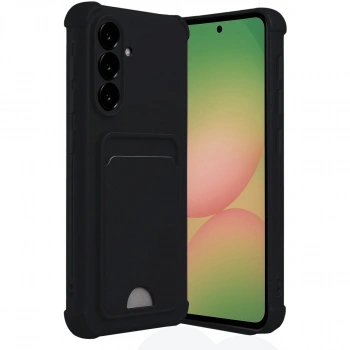 Samsung Galaxy A17 5g Kelvin Kartvizitli Silikon - Siyah