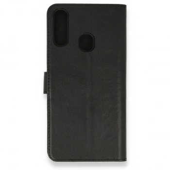 Samsung Galaxy A20s Kılıf Trend S Plus Kapaklı Kılıf - Siyah