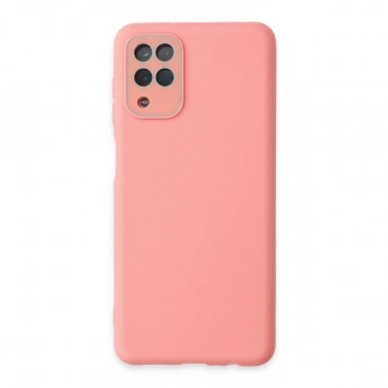 Samsung Galaxy A22 Kılıf Lansman Glass Kapak - Pembe