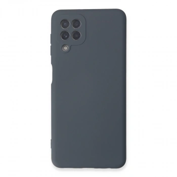 Samsung Galaxy A22 Kılıf Nano İçi Kadife Silikon - Gri