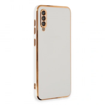 Samsung Galaxy A50 Kılıf Volet Silikon - Beyaz