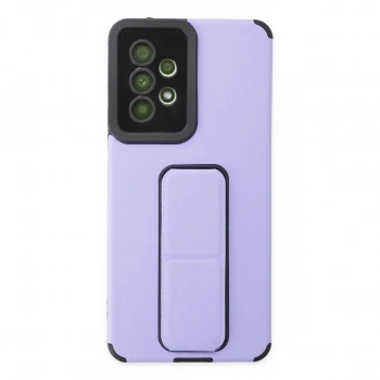 Samsung Galaxy A53 5g Kılıf Mega Standlı Silikon - Lila