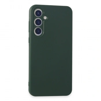 Samsung Galaxy A55 5g Kılıf First Silikon - Koyu Yeşil