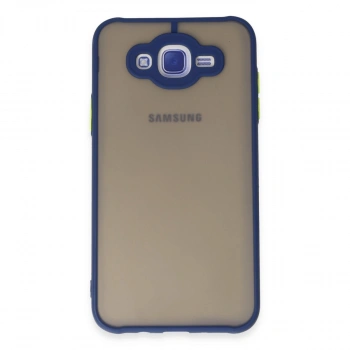 Samsung Galaxy J7 Kılıf Montreal Silikon Kapak - Lacivert