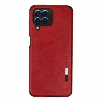 Samsung Galaxy M33 Kılıf Loop Deri Silikon - Kırmızı