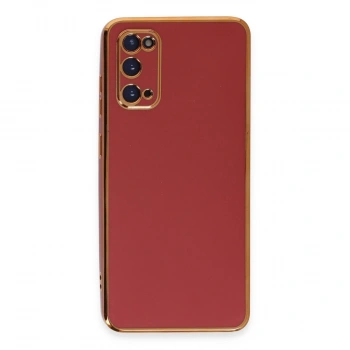 Samsung Galaxy S20 Kılıf Volet Silikon - Kırmızı