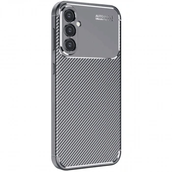 Samsung Galaxy S25 Plus Kılıf Auto Focus Karbon Kapak - Gri