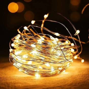 Sarı Peri LED Flaşlı Işık – 3 Metre Dekoratif Oda ve Organizasyon Aydınlatması (5324)