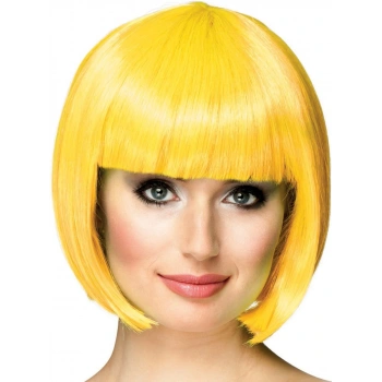 Sarı Renk Parti Peruğu Kısa Küt Saç (5324)