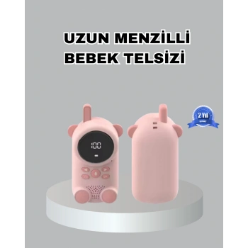 Şarjlı Bebek Telsizi Uzun Mesafe 22 Kanal Lcd Ekran Vox Modu 400 Mah