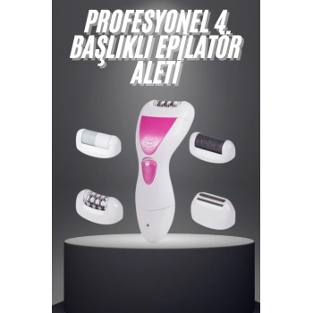 Şarjlı Epilasyon Cihazı Çok Başlıklı Ayak Bakımına Uygun Epilatör Aleti