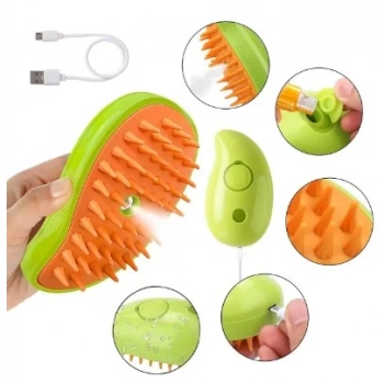 Şarjlı Soğuk Buharlı Kedi Köpek Fırçası Tarağı (5324)