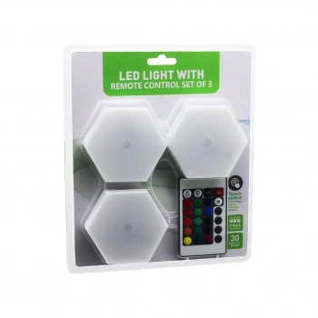Sdr-wt-365 Led Lıght Wıth 3pcs 6gen Rgb Kumandalı Pilli Dokunmatik Lamba Seti 6led